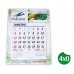 Folhinha com Bloco Duplex 250g C/ Ilhós - Plastificação FR 25x35cm 4x0 cores 1000 unidades - Bloco 23x24,3 cm 2x0 cores